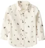 Carter's Camasa din bumbac Ivory Winter Forest foto