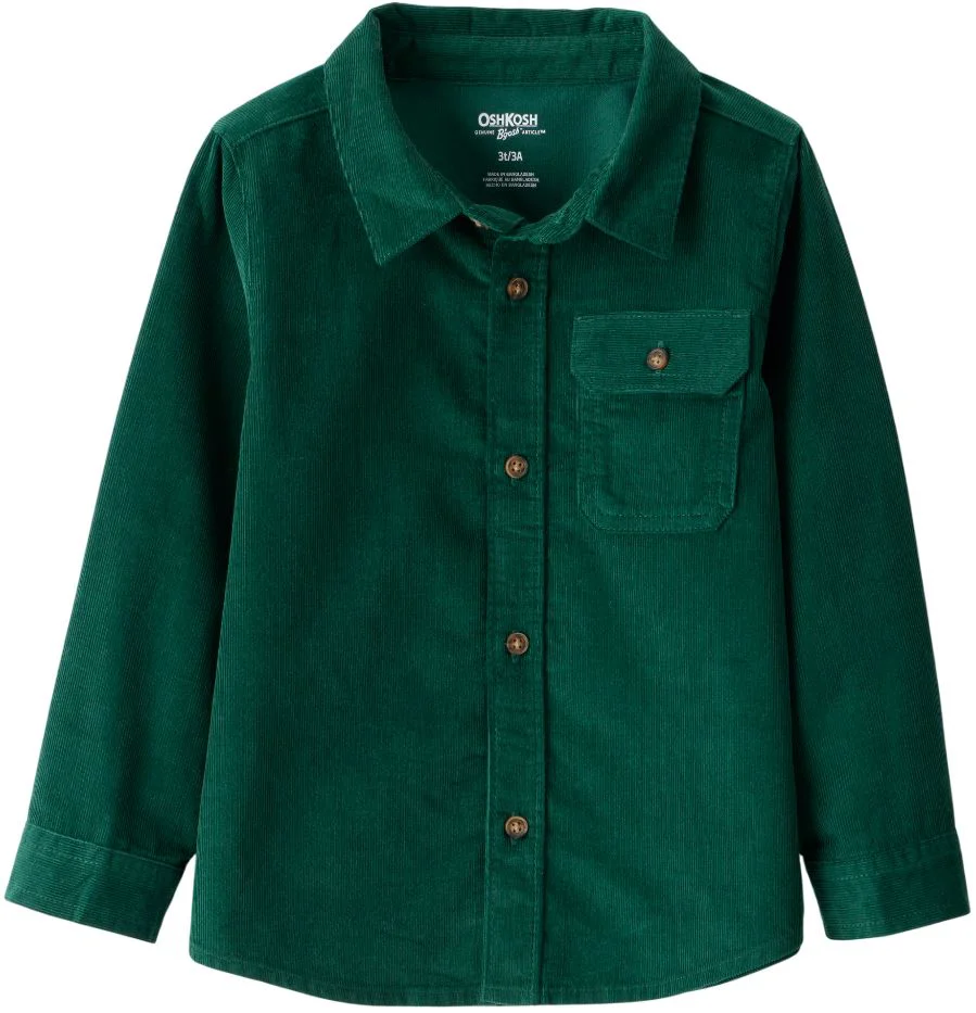 image for Carter's Camasa din bumbac Corduroy Green foto