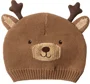 Carter's Caciulita Christmas Hat Brown Crochet Reindeer foto