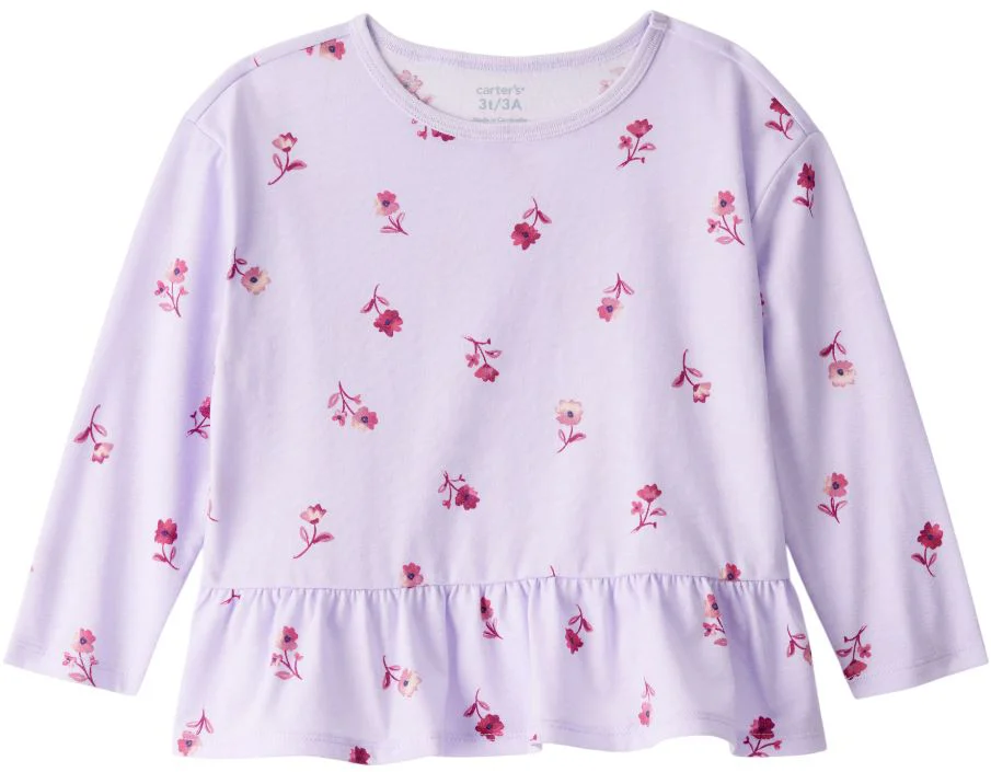 image for Carter's Кофта с длинными рукавами Stock Up Shop Purple Floral foto