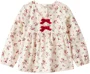 Carter's Хлопковая блузка с длинными рукавами Christmas Ivory Floral foto