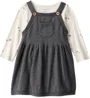 Carter's Платье-сарафан с боди из хлопка Gray Bow foto