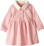 Carter's Rochita din bumbac cu maneca lunga Pink Varsity foto