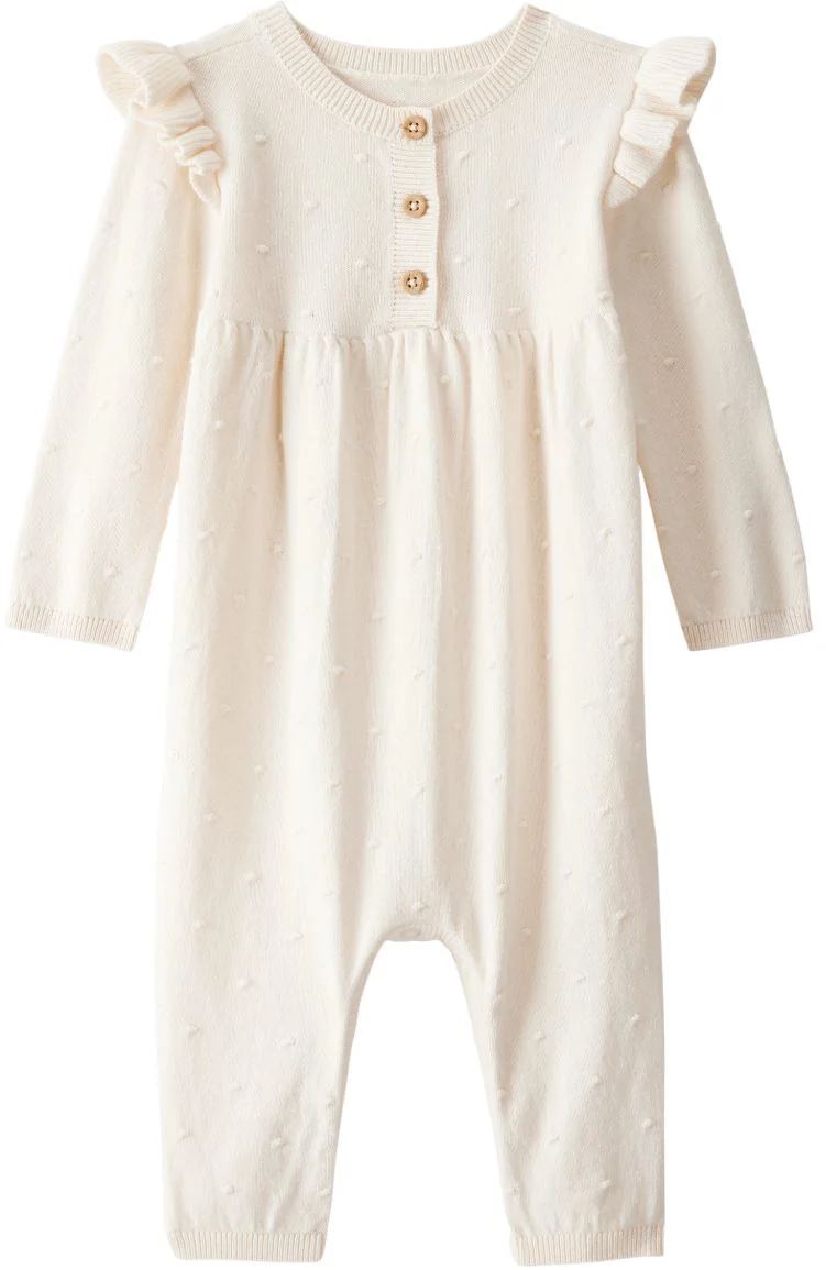 image for Carter's Salopeta din bumbac Ivory Flutter foto