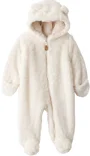 Carter's Комбинезон из шерпы Pram Ivory Solid foto