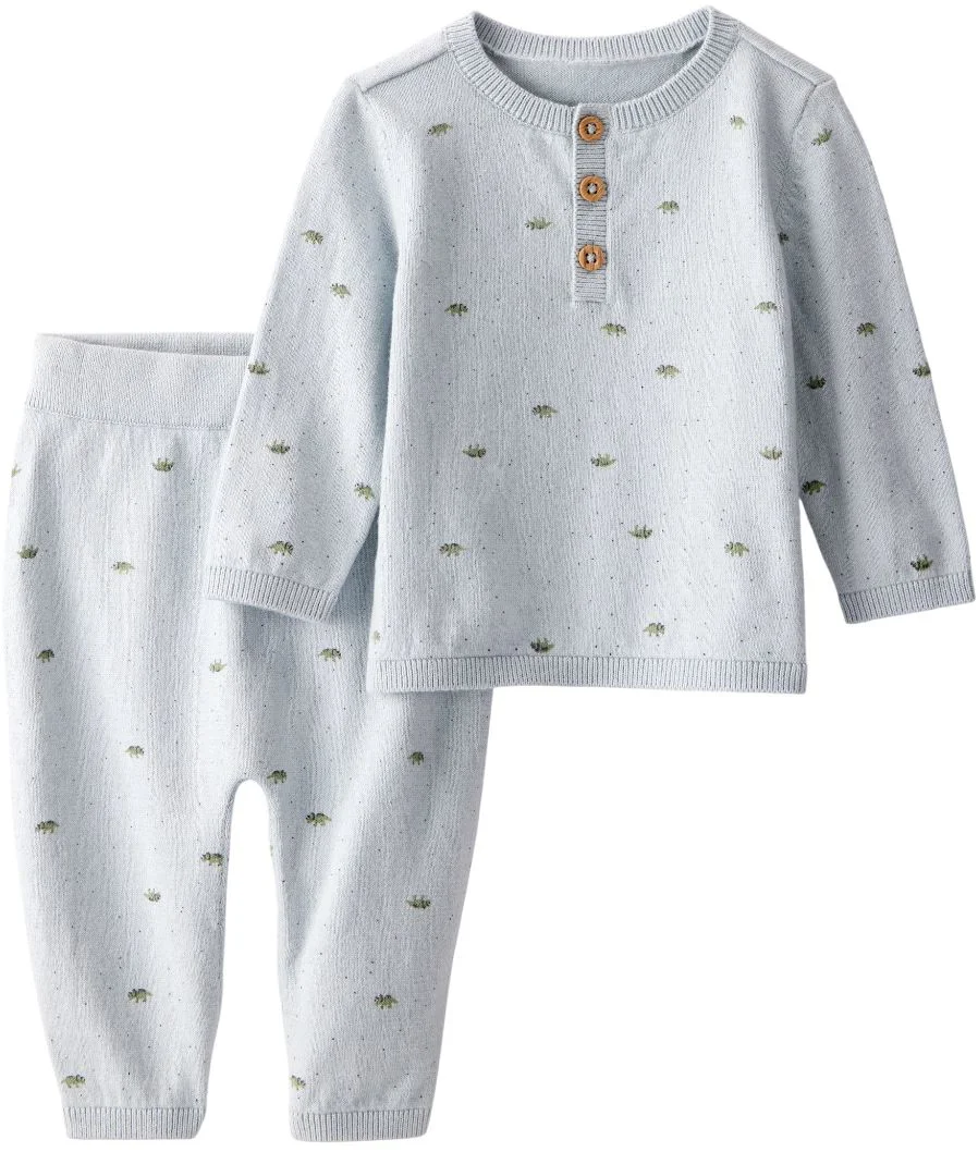 Carter's Set 2 piese Mini Dino - bluza si pantaloni din bumbac foto