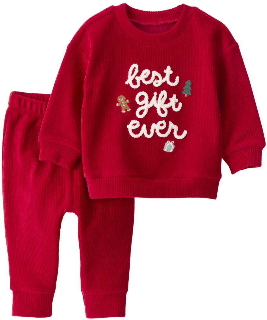 Carter's Комплект 2 в 1 Christmas Best Gift Ever - свитшот и штаны foto
