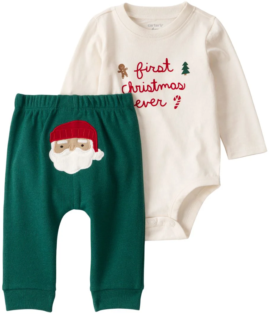 image for Carter's Set 2 piese My 1st Christmas - body si pantaloni foto