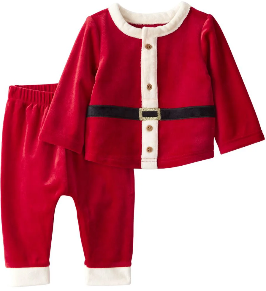 Carter's Set 2 piese Red Santa Christmas Novelty - bluza si pantaloni foto