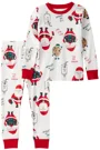 Carter's Хлопковая пижама Christmas Beige Santa foto