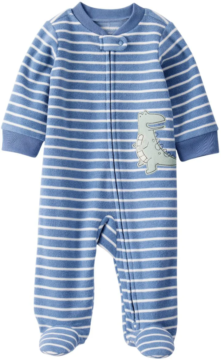 image for Carter's Pijama din microfleece Blue Stripe Dino foto