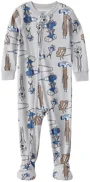 Carter's Pijama din bumbac cu botosei Grey Tool foto