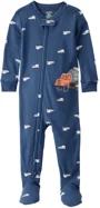 Carter's Pijama din bumbac cu botosei Blue Construction foto