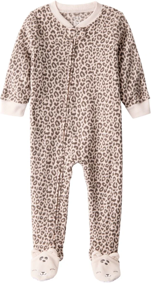 image for Carter's Пижама из флиса с пинетками Cheetah foto