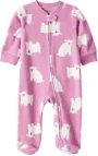 Carter's Pijama din microfleece cu botosei Pink Polar Bear foto