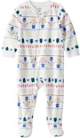 Carter's Pijama din fleece Christmas Ivory Fair Isle foto