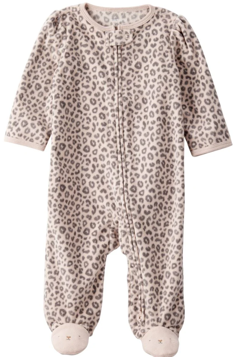 image for Carter's Пижама из флиса с пинетками Cheetah foto