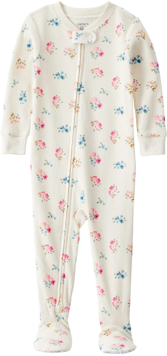 image for Carter's Pijama Ivory Floral Thermal foto