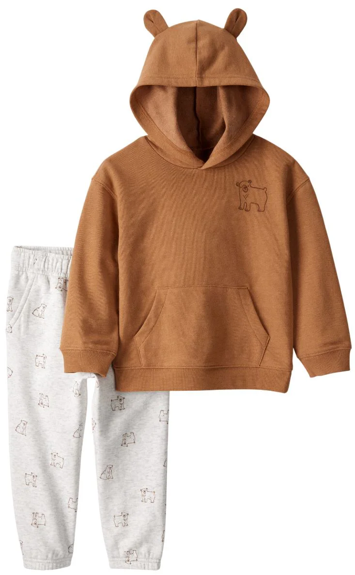 image for Carter's Set 2 piese DayDream Fleece Bear - hanorac cu gluga si pantaloni foto