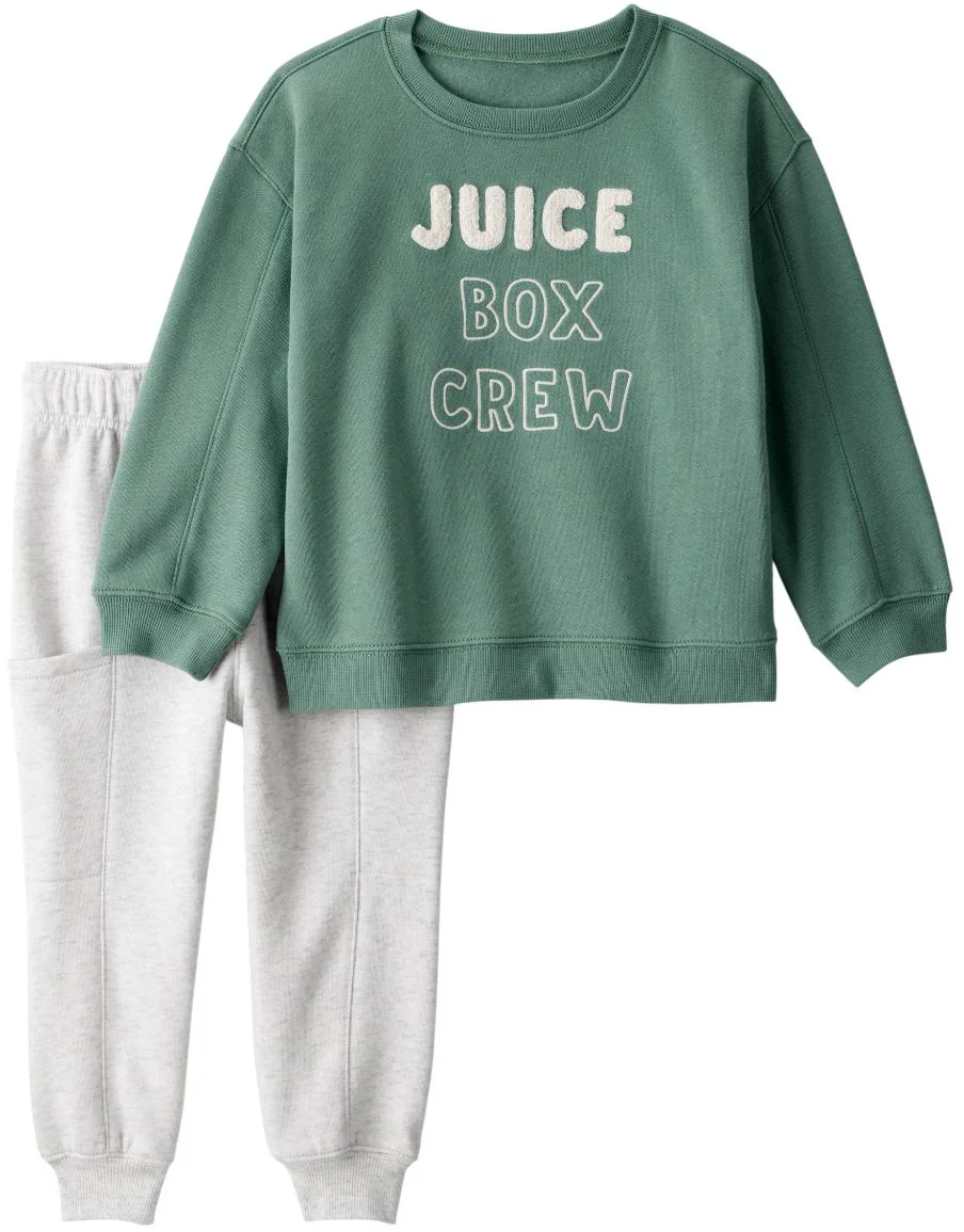 image for Carter's Set 2 piese Juice Box Green - hanorac si pantaloni foto