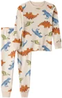 Carter's Пижама из флиса Velboa Tan Dino foto