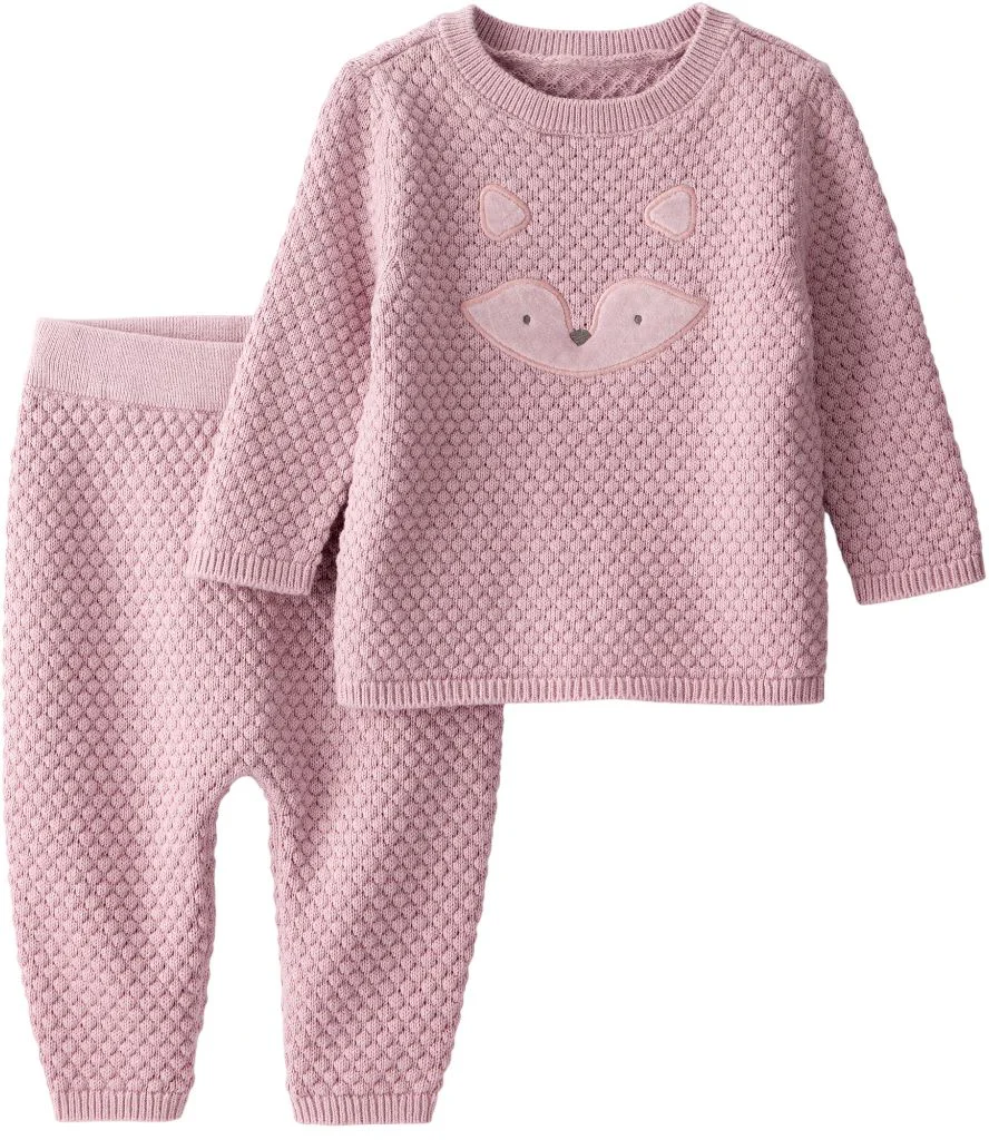 image for Carter's Комплект 2 в 1 Pink Fox Face - джемпер и штаны foto