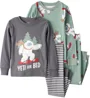 Carter's Комплект из 2 пижам хлопковых Grey-Green Yeti foto