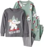 Carter's Комплект из 2 пижам хлопковых Grey-Green Yeti foto