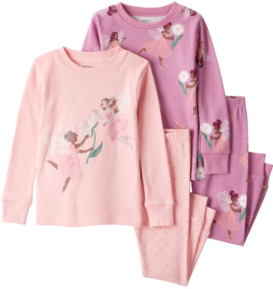 image for Carter's Set 2 pijamale din bumbac Pink Purple Fairy foto
