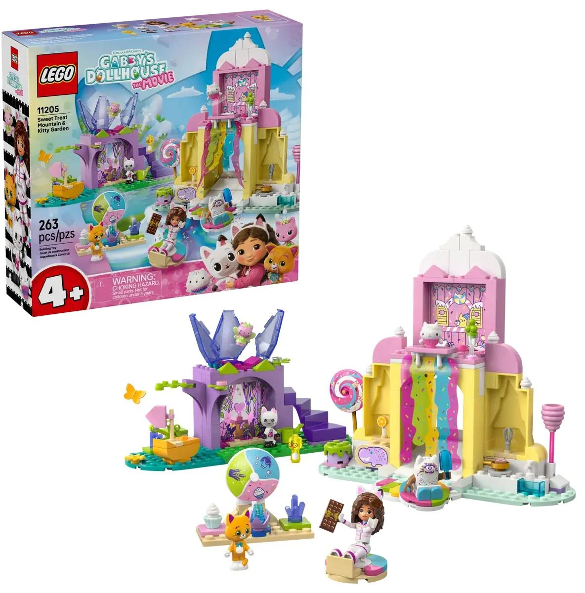 LEGO Gabby's Dollhouse - Гора сладостей & Сад Китти, 263 эл. foto