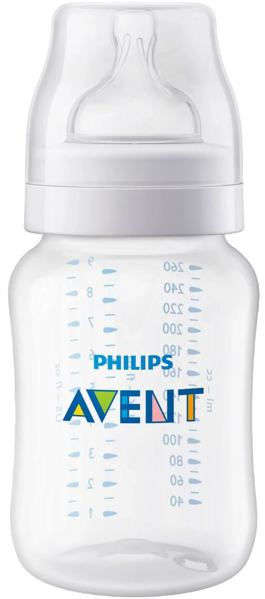 image for Biberon din plastic anti-colici Philips Avent (1+ luni), 260 ml foto