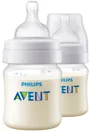 Набор из 2 пластиковых антиколиковых бутылочек Philips Avent (0+ мес.), 2x125 мл foto