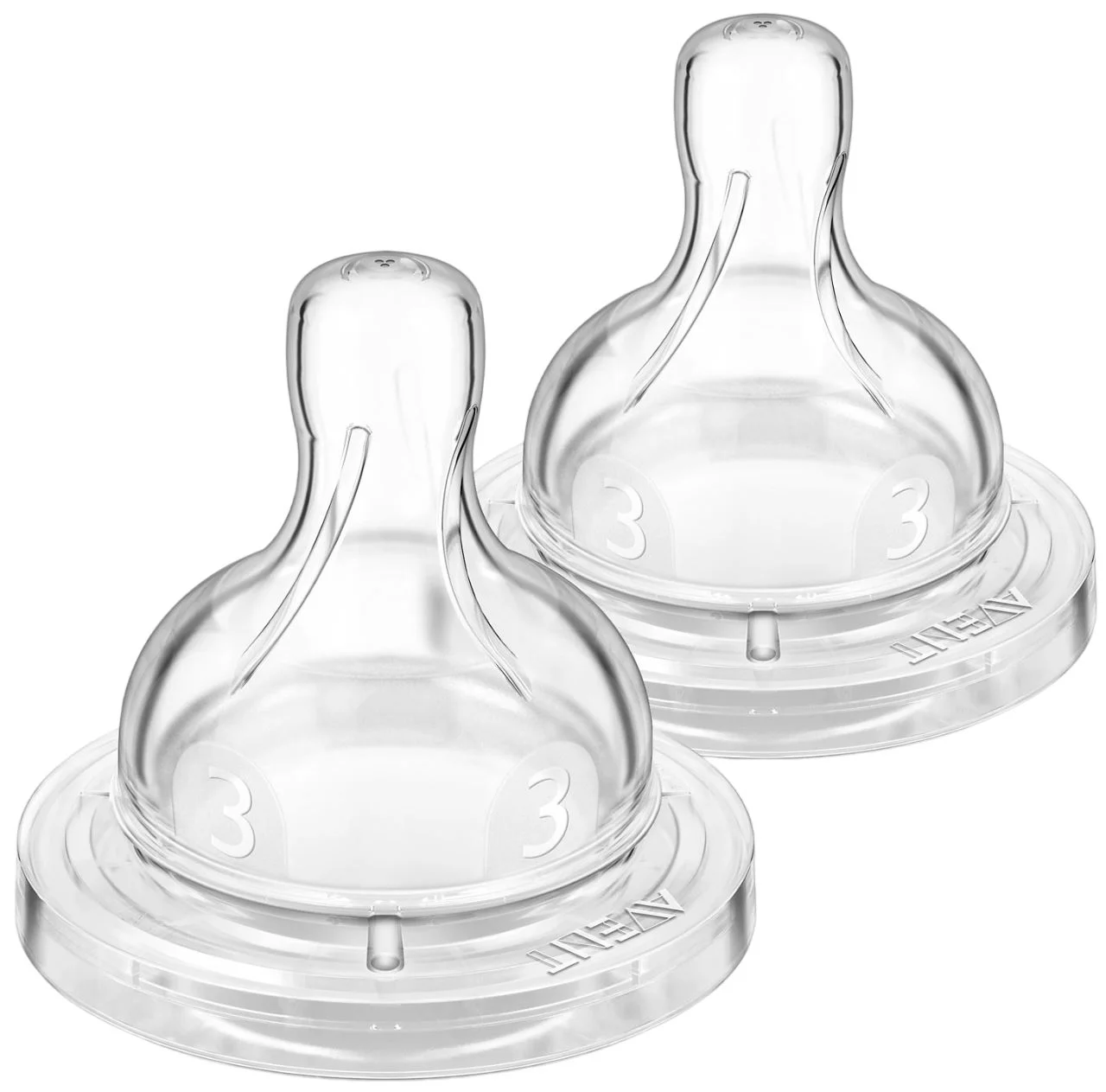 image for Силиконовые антиколиковые соски Philips Avent, быстрый поток (3+ мес.), 2 шт. foto