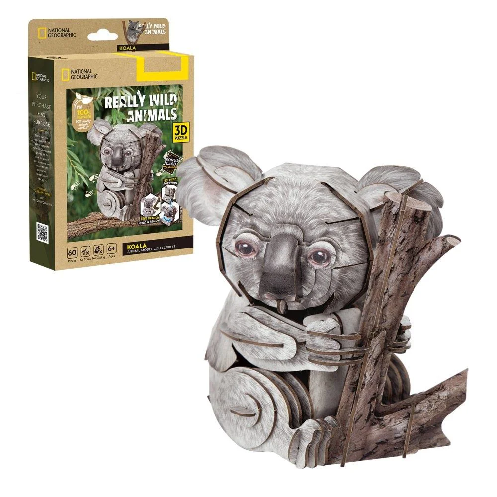 3D Puzzle CubicFun "Koala", 60 piese foto