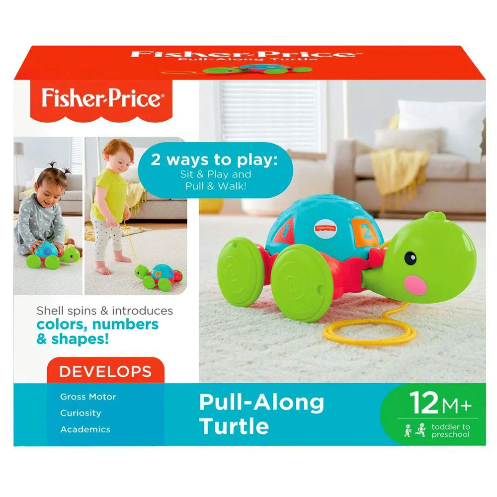 image for Jucarie de tras Fisher-Price Pull Along Turtle foto