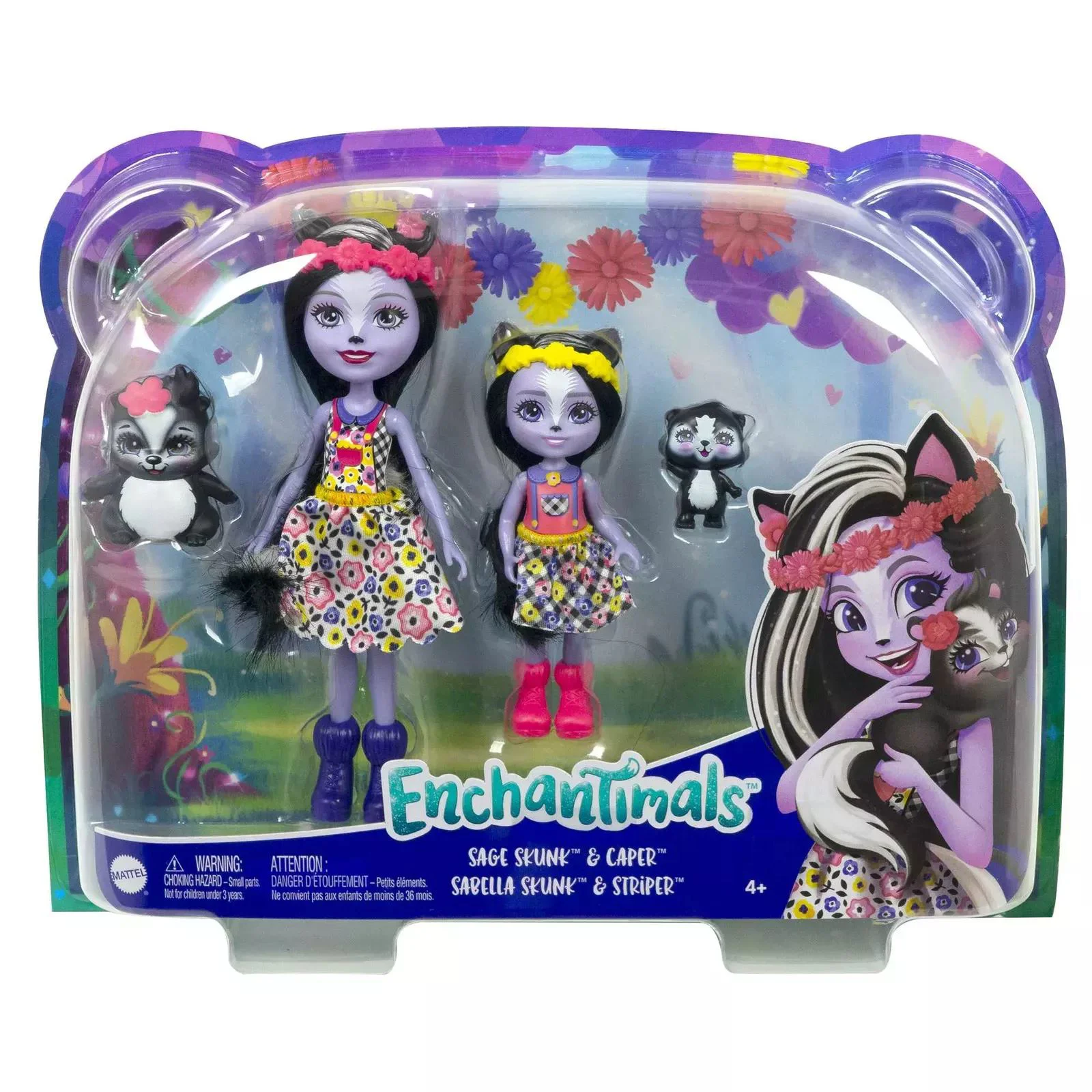 image for Набор кукол Enchantimals Сконкси Сейдж и сестричка foto