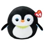 Jucarie de plus TY Squishy Beanies Pinguin Neve, 25 cm foto