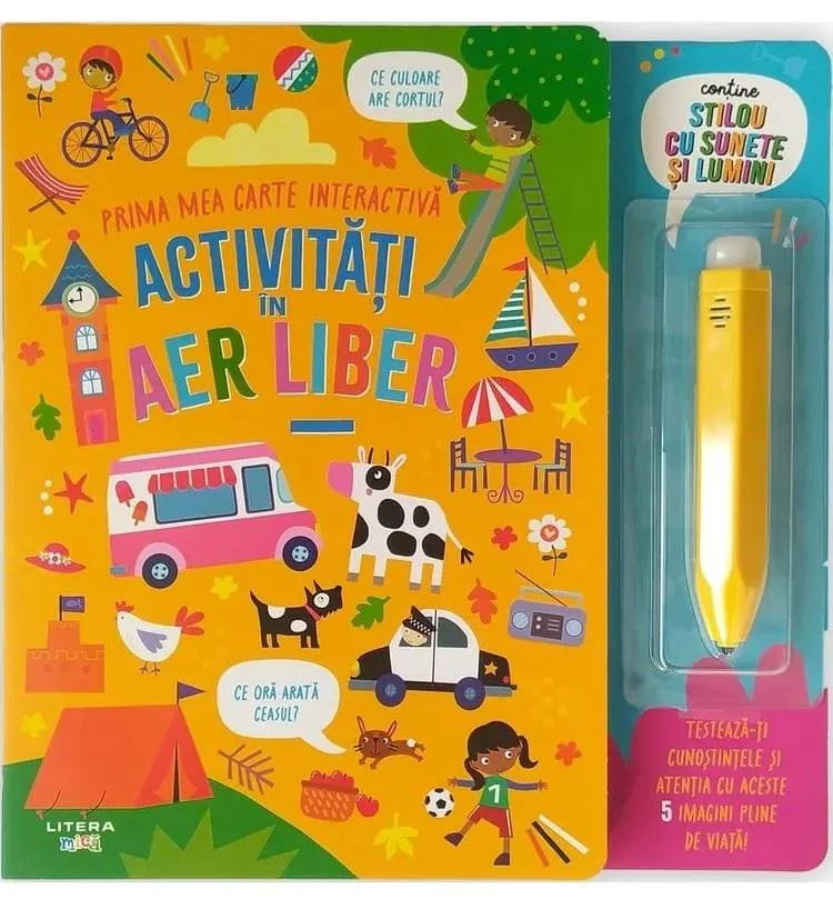 Activitati in aer liber. Prima mea carte interactiva cu stilou foto