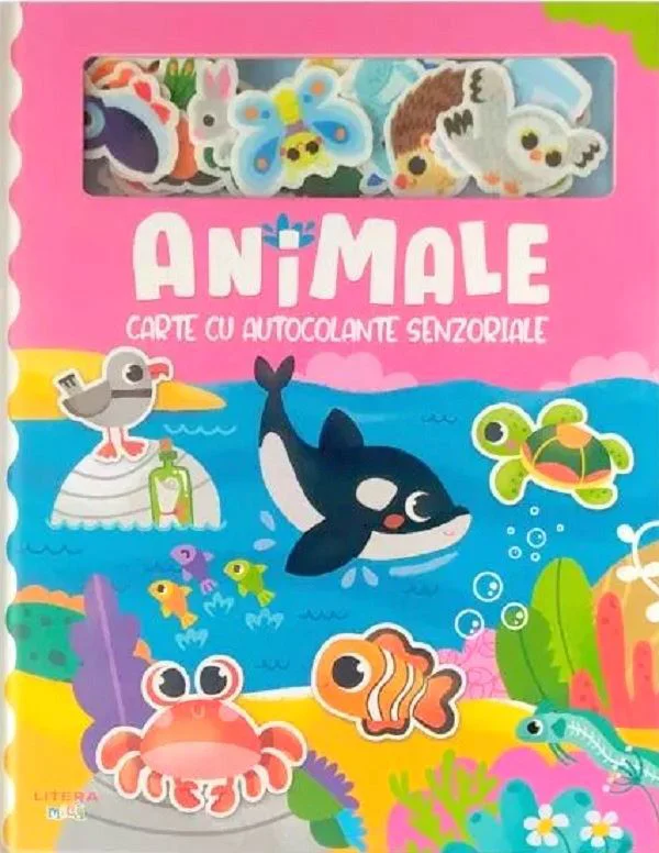 Animale. Carte cu autocolante senzoriale foto
