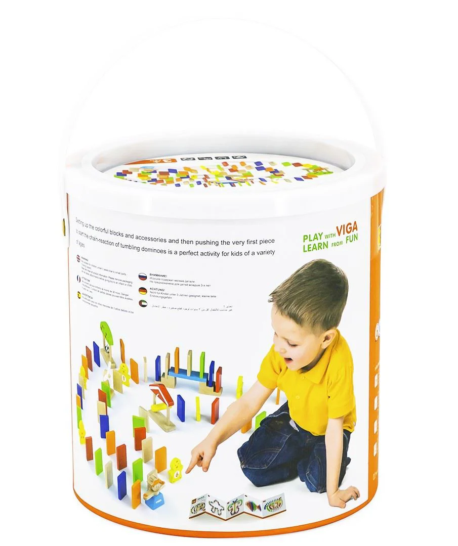 Домино из дерева Viga Toys, 116 деталей foto