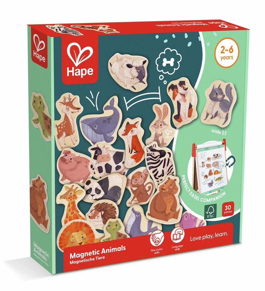 image for Магнитный набор Hape – Животные, 30 деталей foto