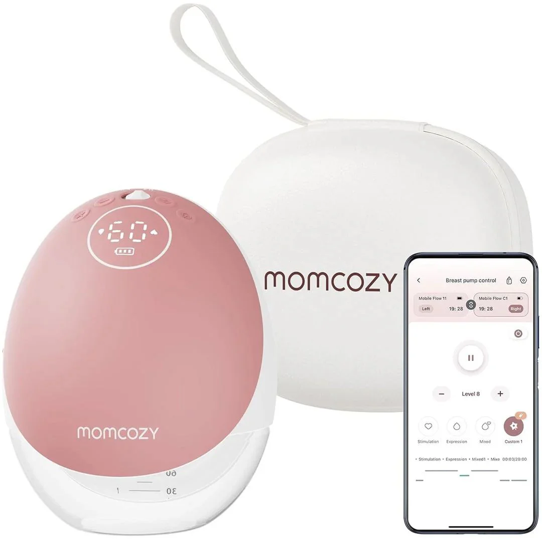 image for Pompa de san electrica hands-free Momcozy M9 Red foto