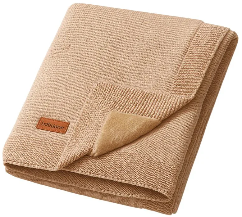 image for Patura din bumbac cu captuseala de flanel BabyOno Brown foto