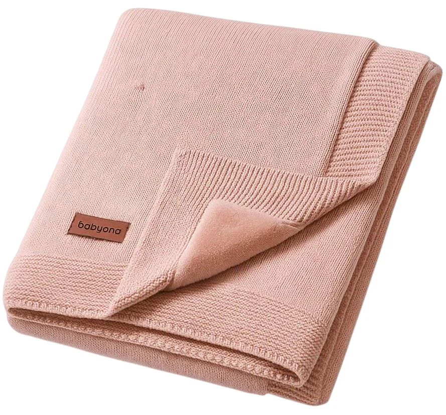 image for Patura din bumbac cu captuseala de flanel BabyOno Pink foto