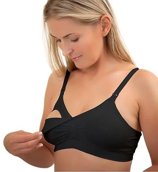 Sutien pentru alaptare cu ioni de argint BabyOno Black (E80-85) foto