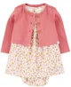 Carter's Элегантный комплект 2 в 1 Floral Print - платье и кардиган foto