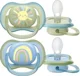Suzete din silicon Philips Avent Ultra Soft Verde/Albastru (0-6 luni), 2 buc. foto