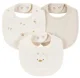 Carter's Set 3 piese bavete White-Gray-Yellow foto