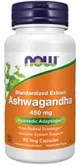 Пищевая добавка Now Foods Ашваганда 450 мг, 90 растит. капсул foto