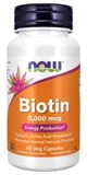 Supliment alimentar Now Foods Biotin 5000 mcg, 60 veg. capsule foto